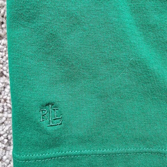 Lauren Ralph Lauren green casual business boat neck long-sleeved top medium - Picture 8 of 8